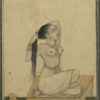 18th Century Mughal Miniature Nude Painting 2